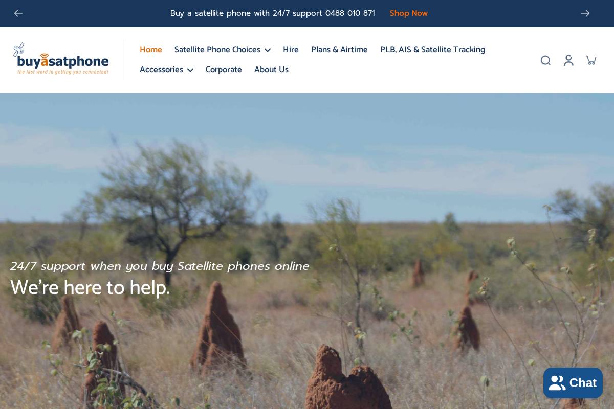 buyasatphone.com.au homepage screenshot