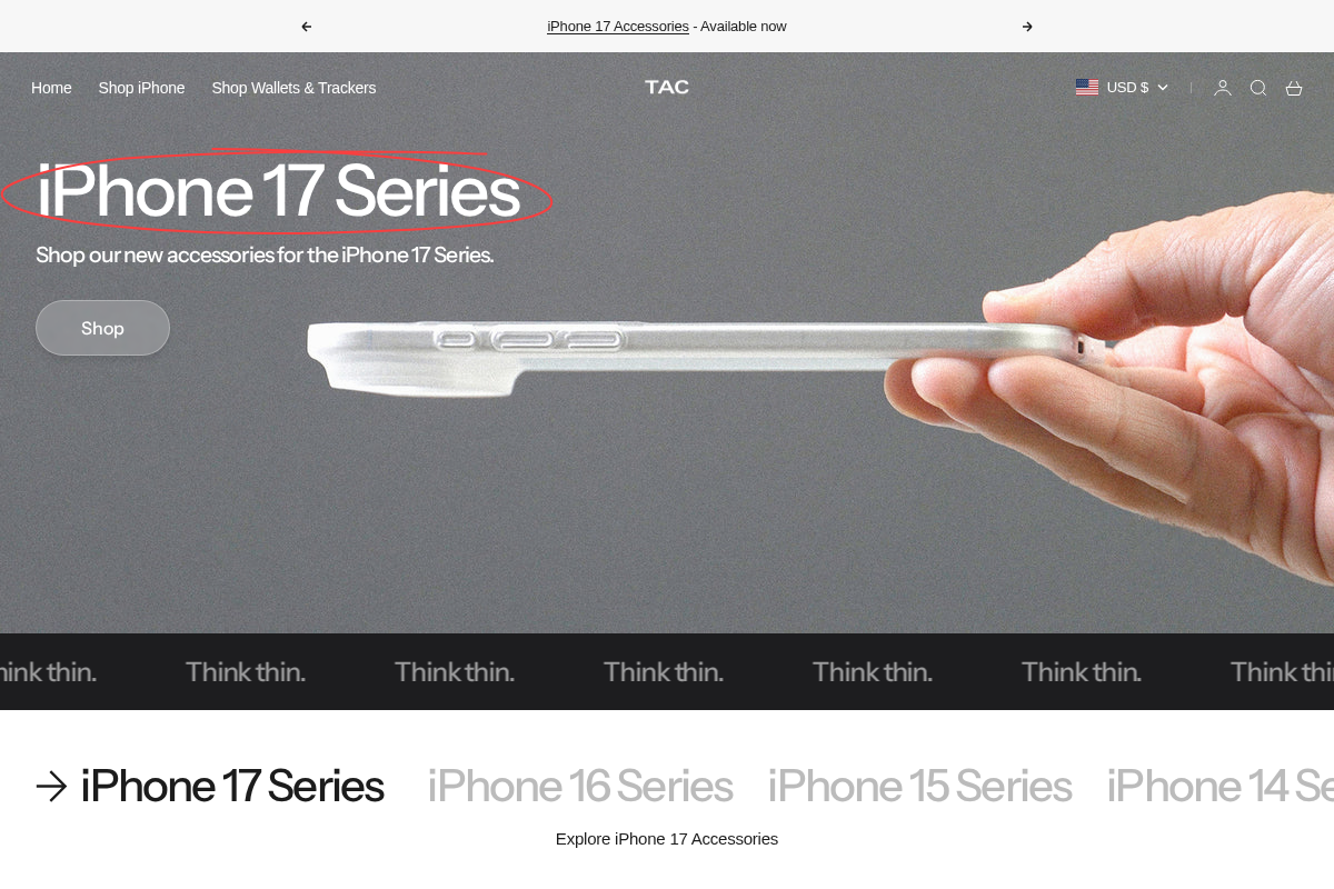 Buyatac homepage screenshot