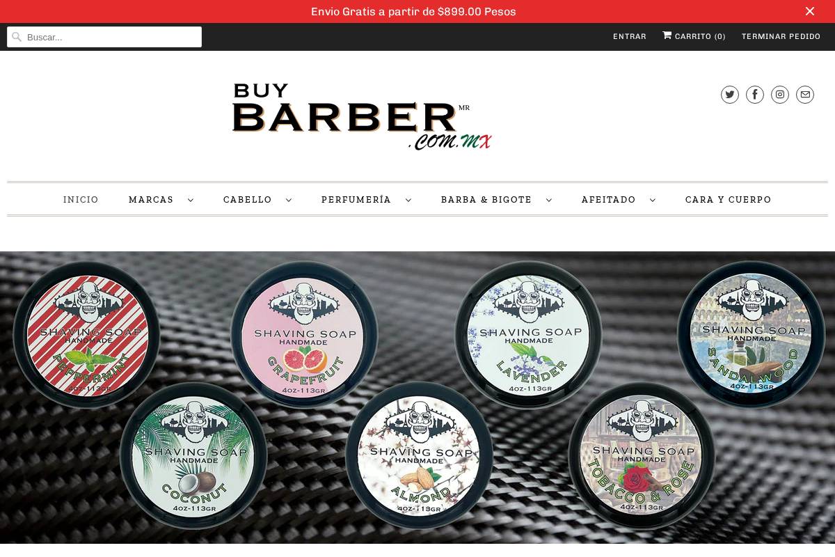 buybarber.com.mx homepage screenshot