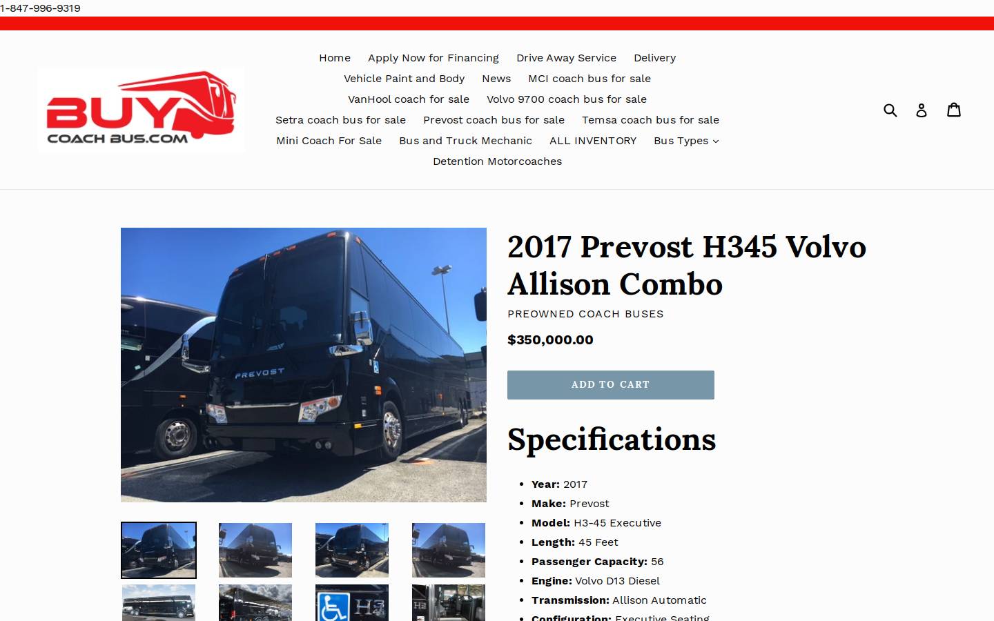 buybetterbuses.com homepage screenshot