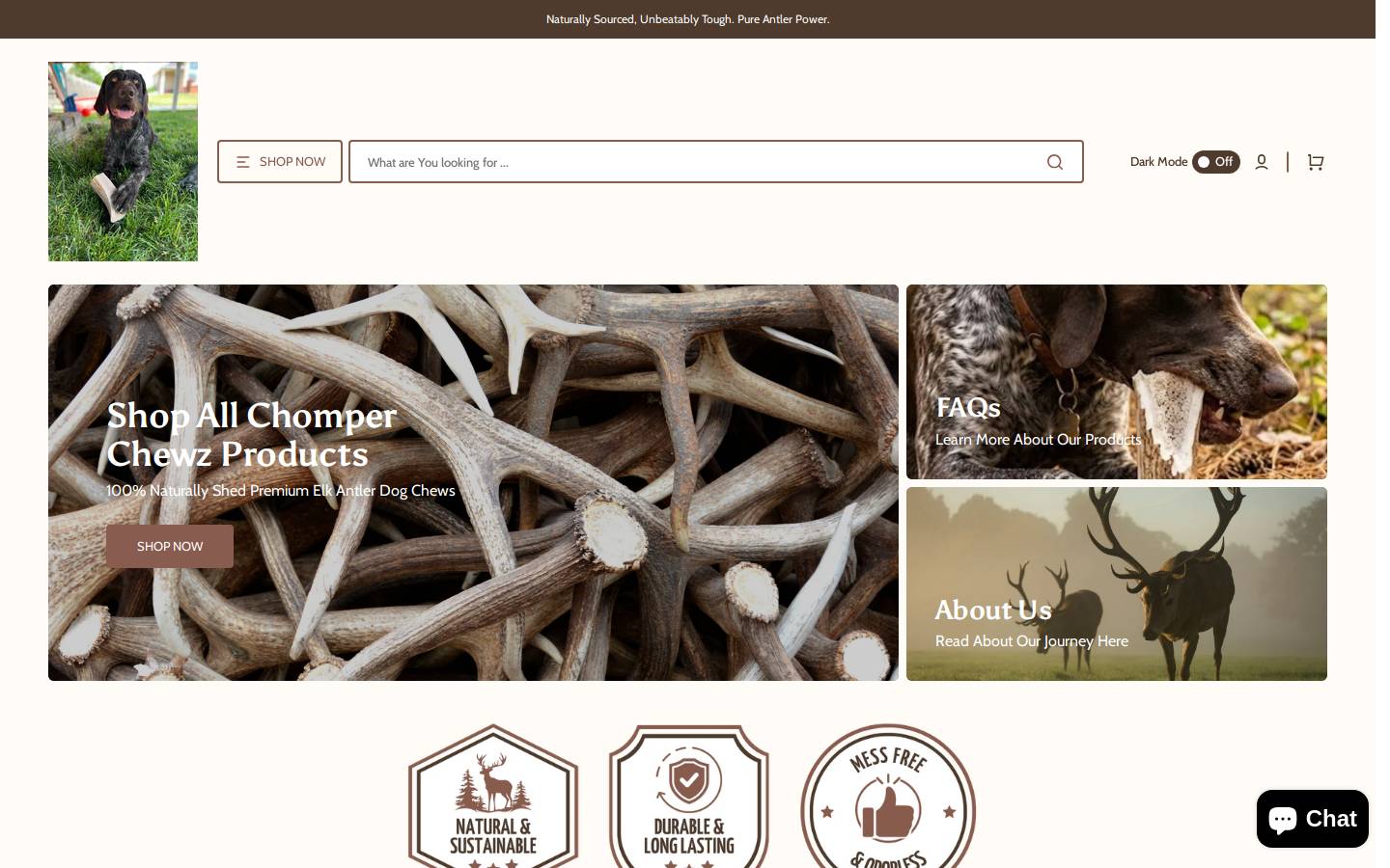 buychomperchewz.com homepage screenshot