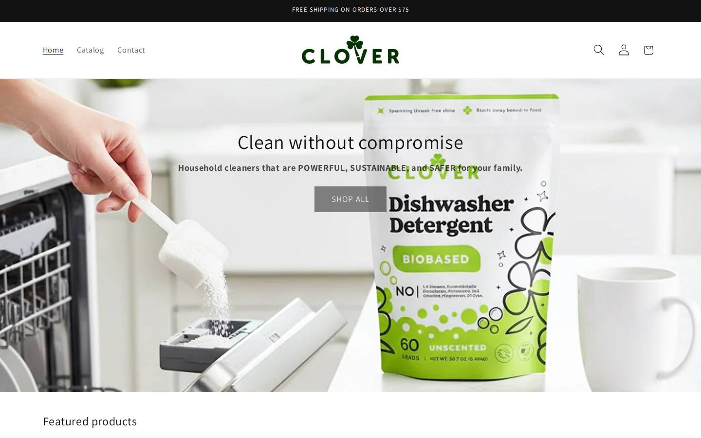 buyclover.com homepage screenshot