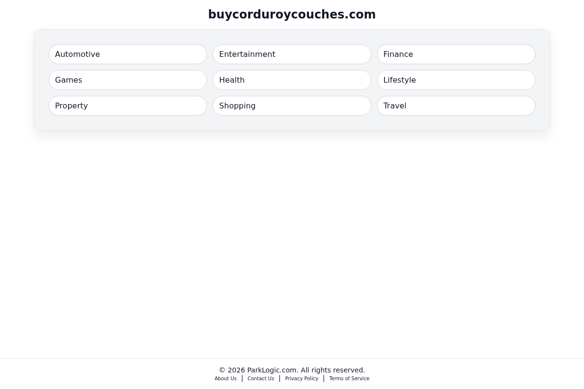 buycorduroycouches.com homepage screenshot