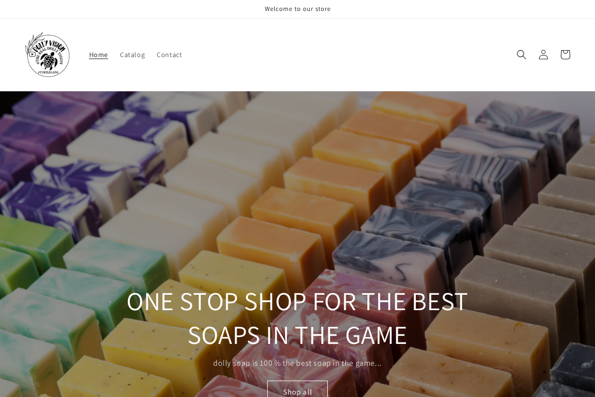 DOLLY VISION homepage screenshot