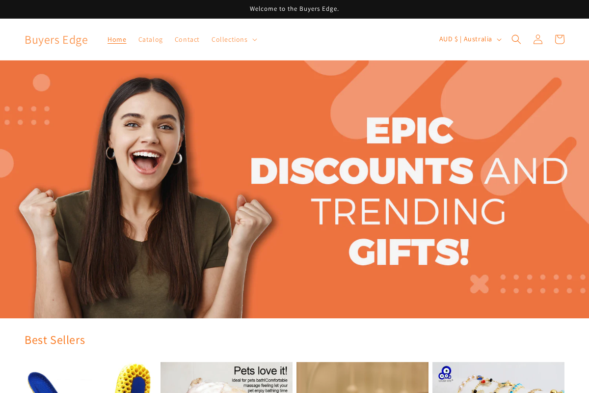 Buyers Edge homepage screenshot