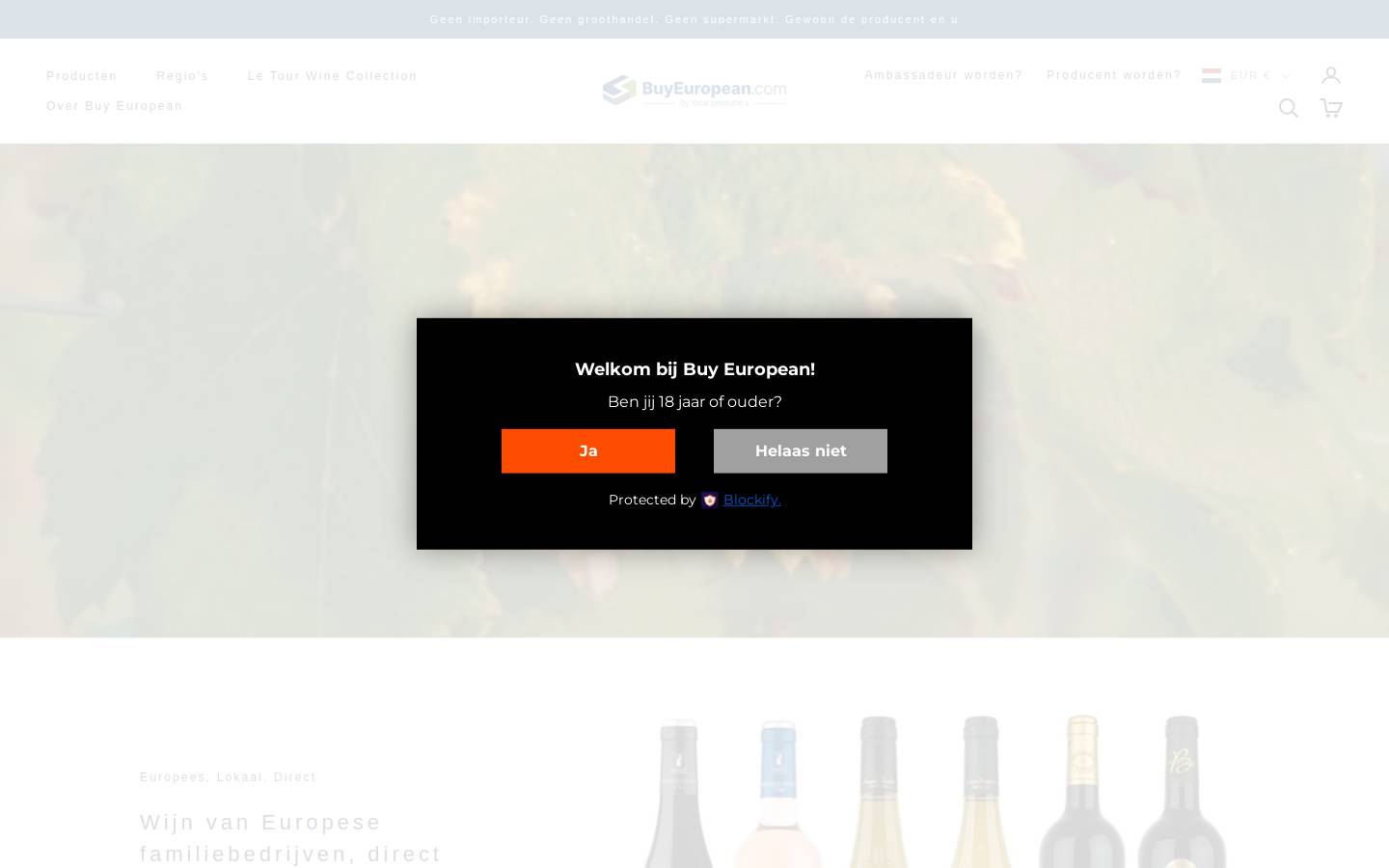 Buyeuropean.com homepage screenshot