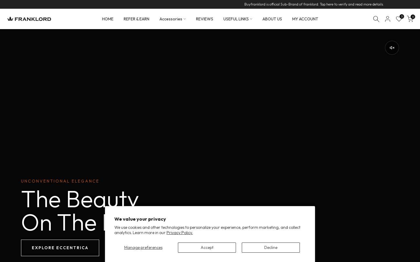 buyfranklord.com homepage screenshot