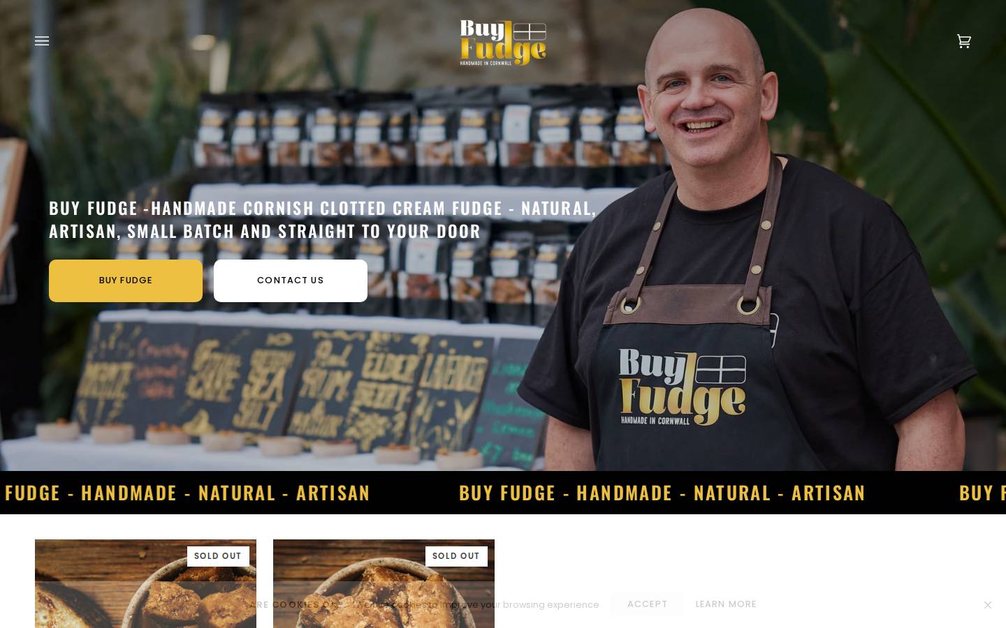 buyfudge.co.uk homepage screenshot