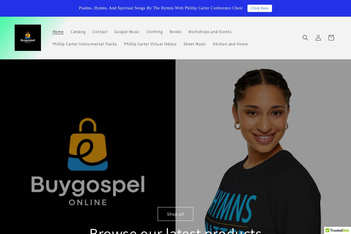 buygospel.com homepage screenshot