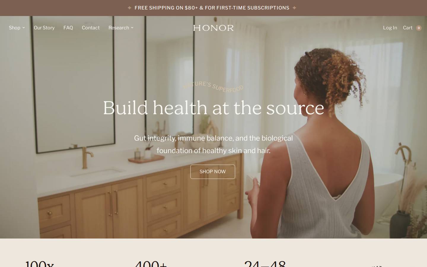 buyhonor.com homepage screenshot