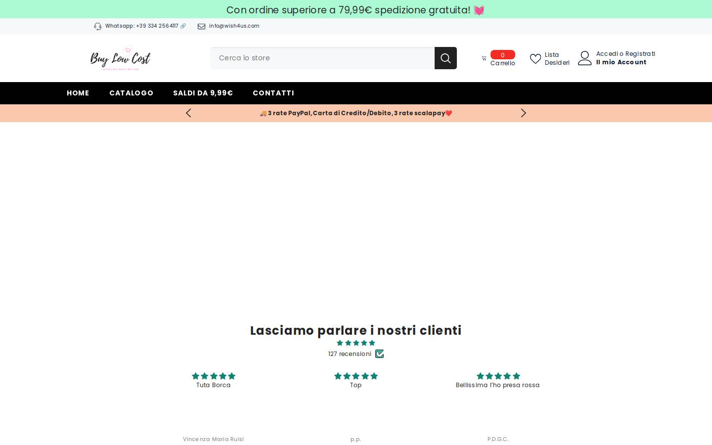 buylowcostitalia.com homepage screenshot