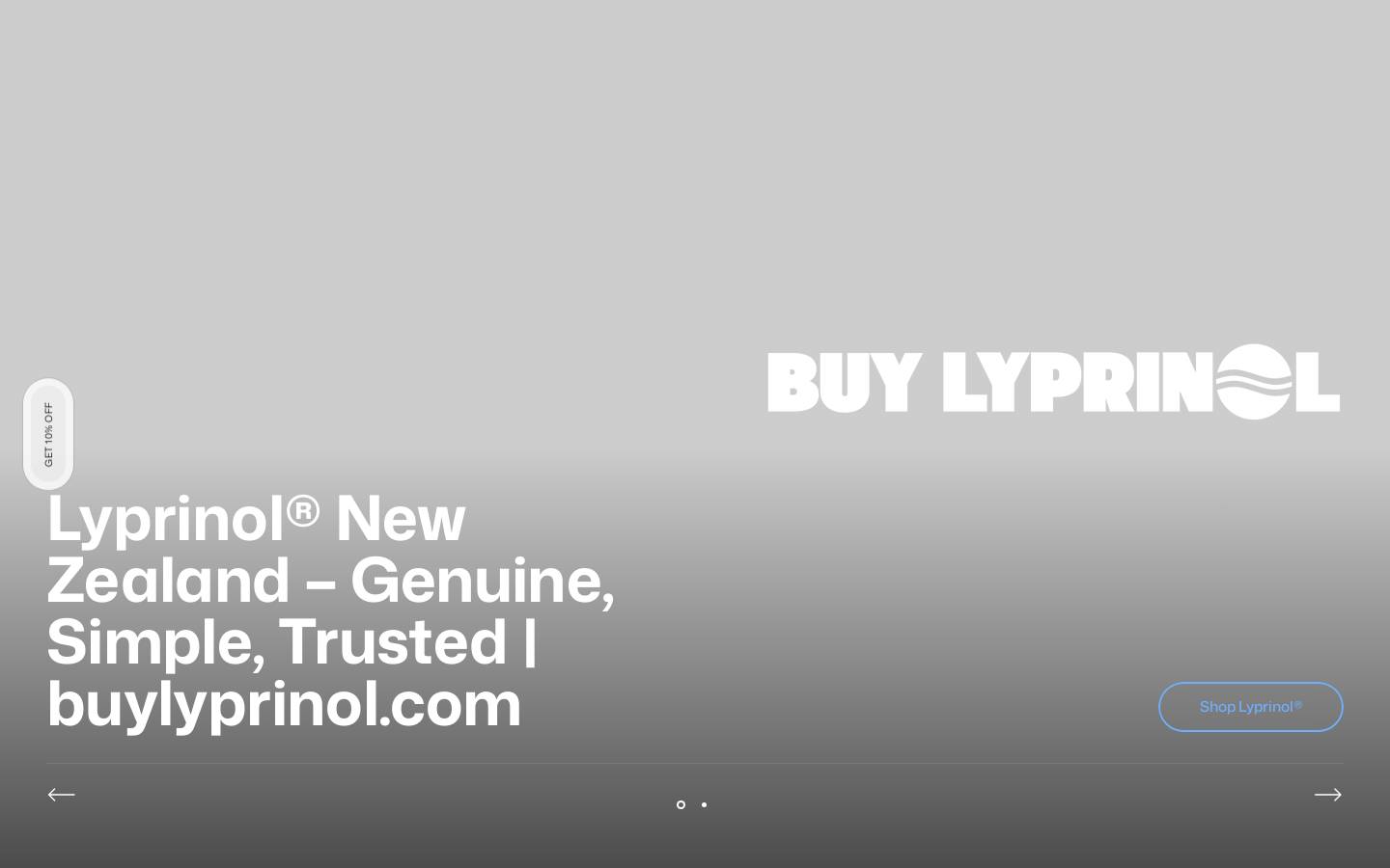 buylyprinol.com homepage screenshot