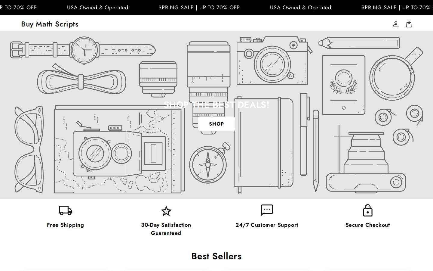 buymathscripts.com homepage screenshot