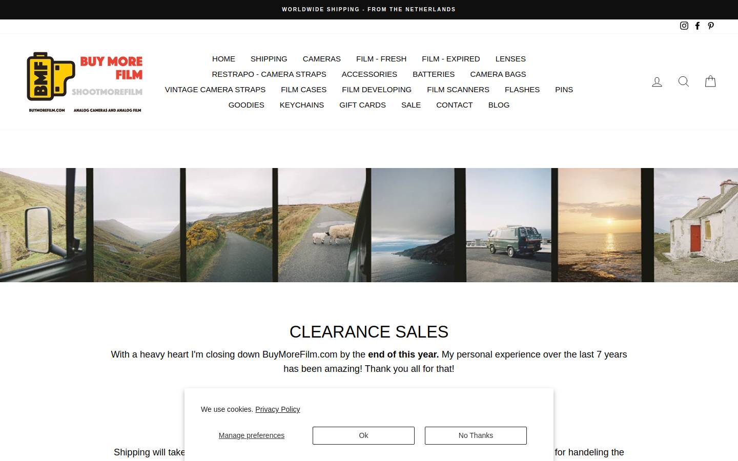 Buymorefilm homepage screenshot