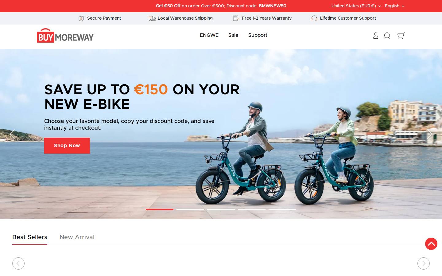 Buymoreway homepage screenshot