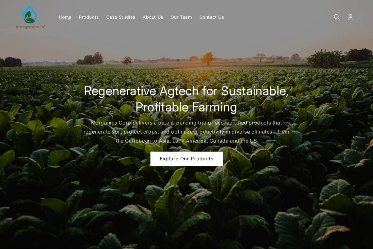 buymorganics.com homepage screenshot