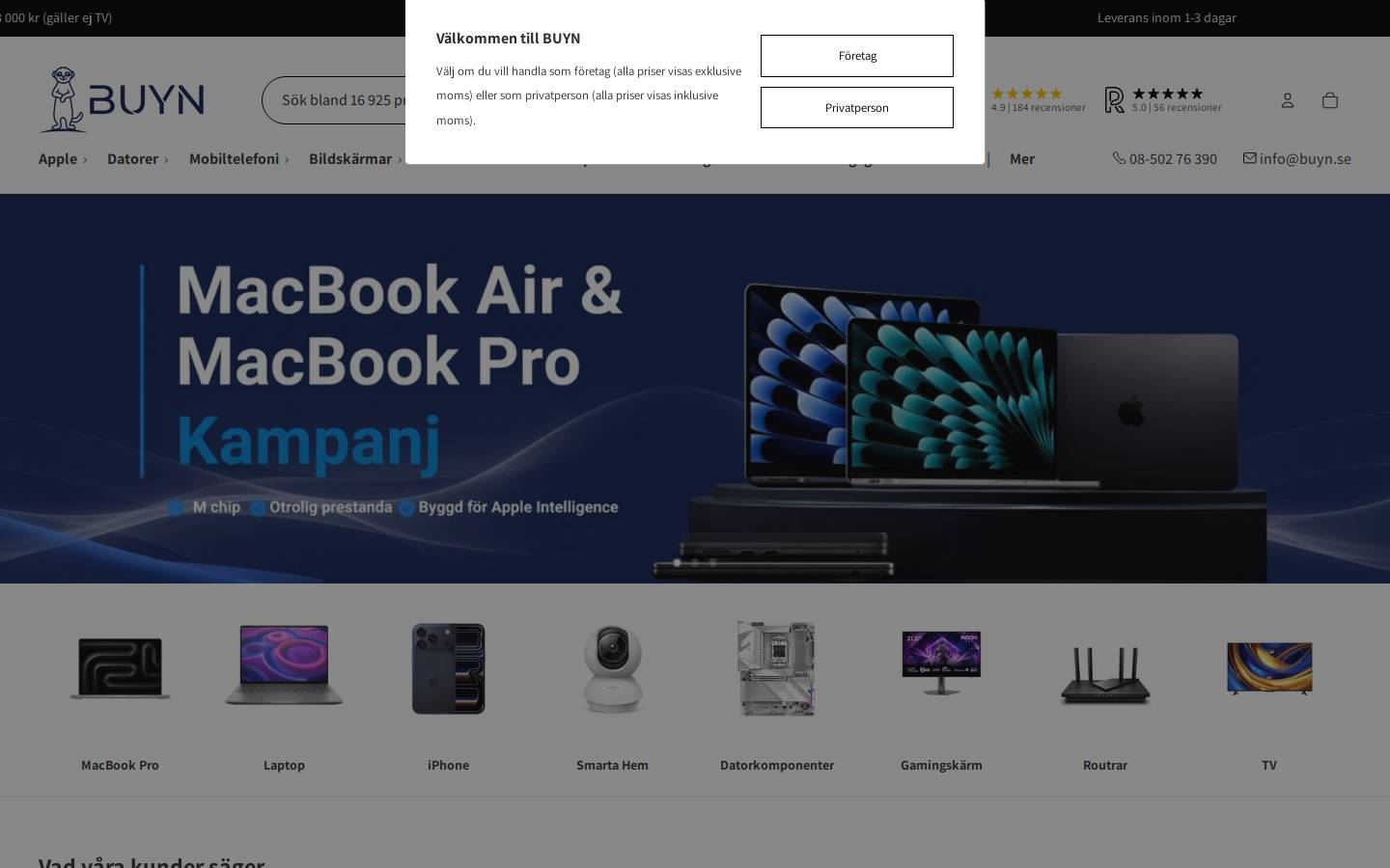 Buyn homepage screenshot