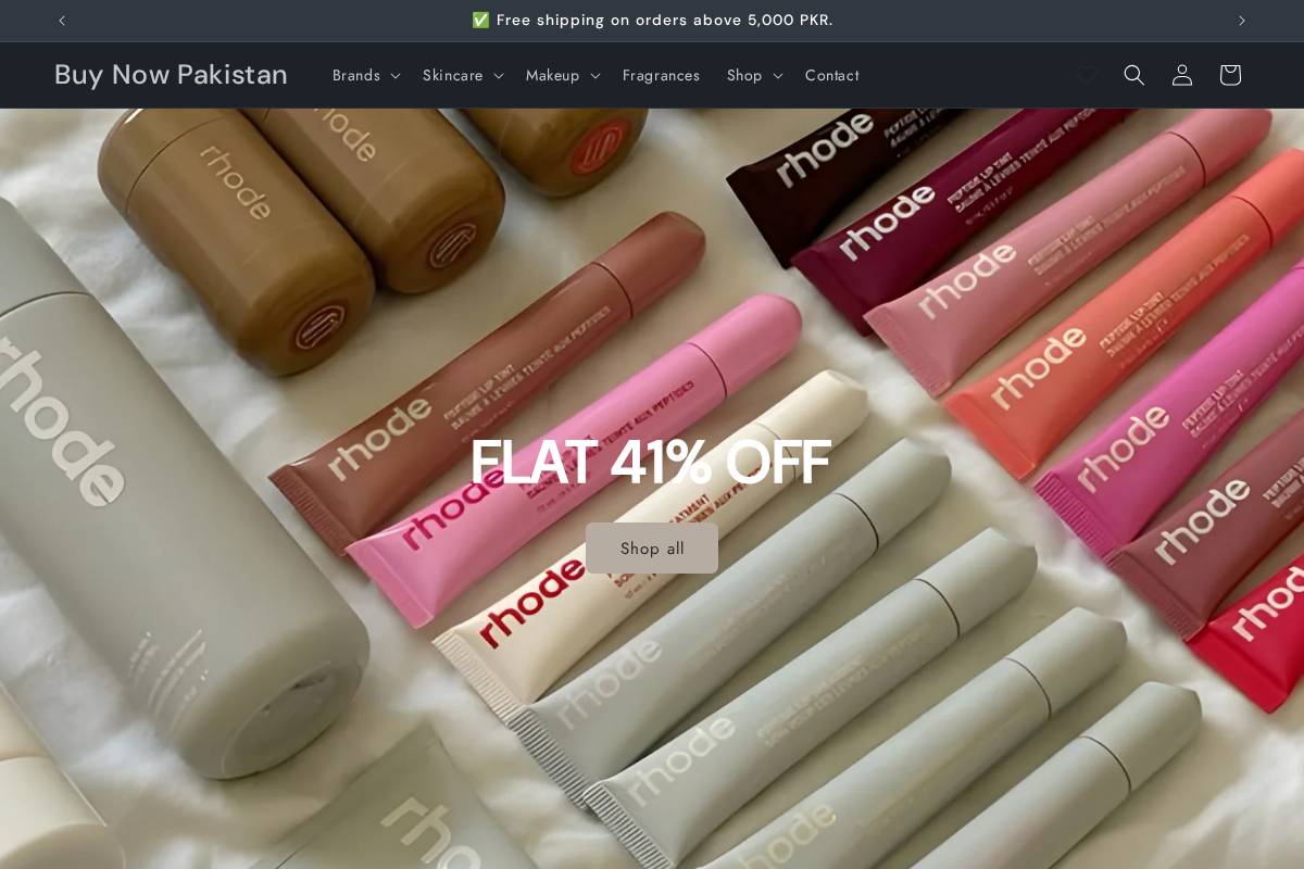 Buynowpakistan homepage screenshot