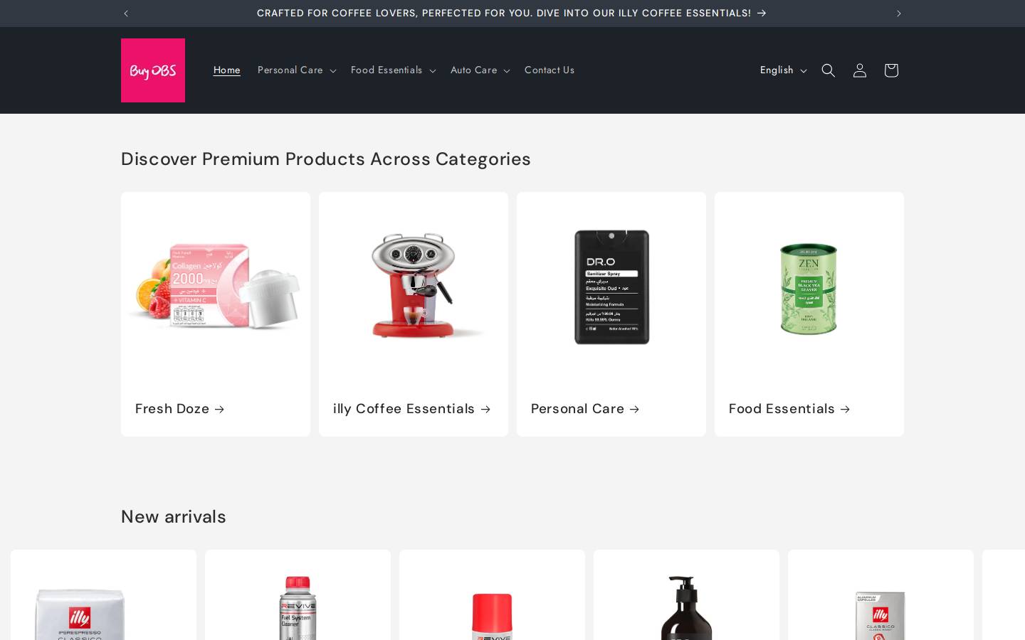 buyobs.com homepage screenshot