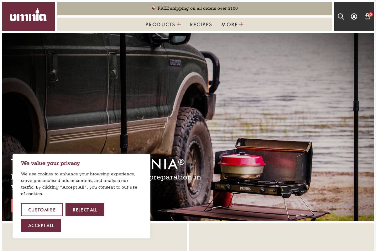 buyomniaus.com homepage screenshot