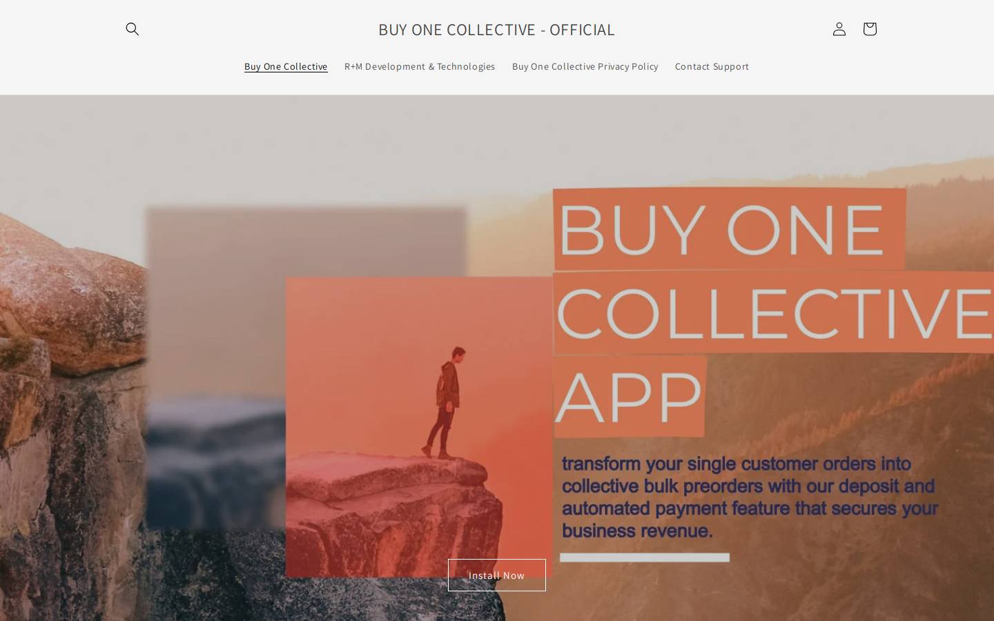 buyonecollective.com homepage screenshot