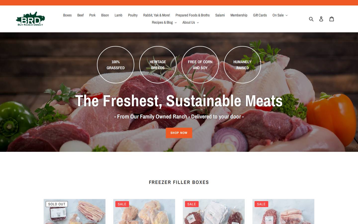 buyranchdirect.com homepage screenshot