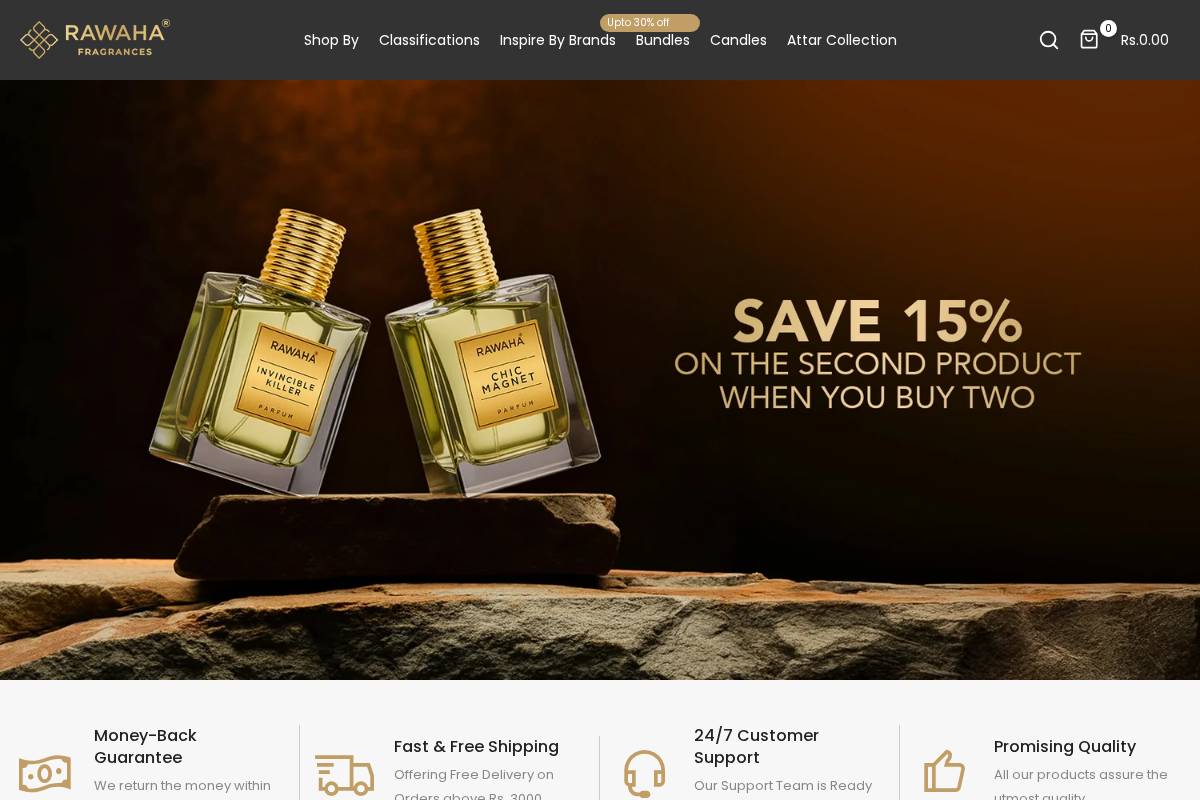 Rawaha - Silent Impression homepage screenshot