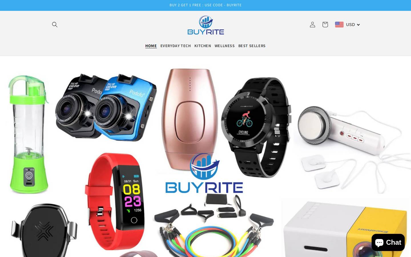 buyriteshop.com homepage screenshot
