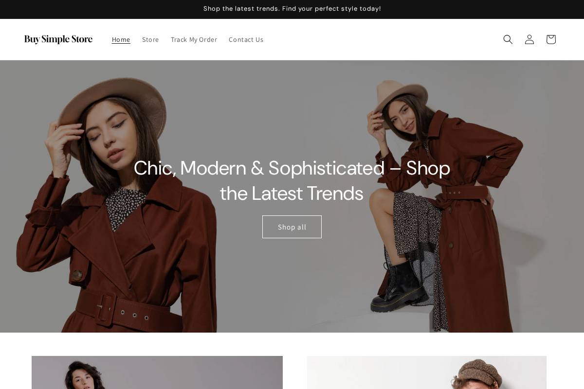 Buysimple homepage screenshot