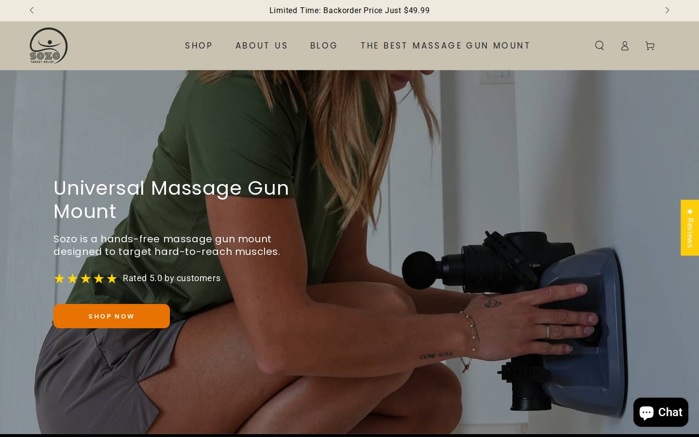 buysozo.com homepage screenshot