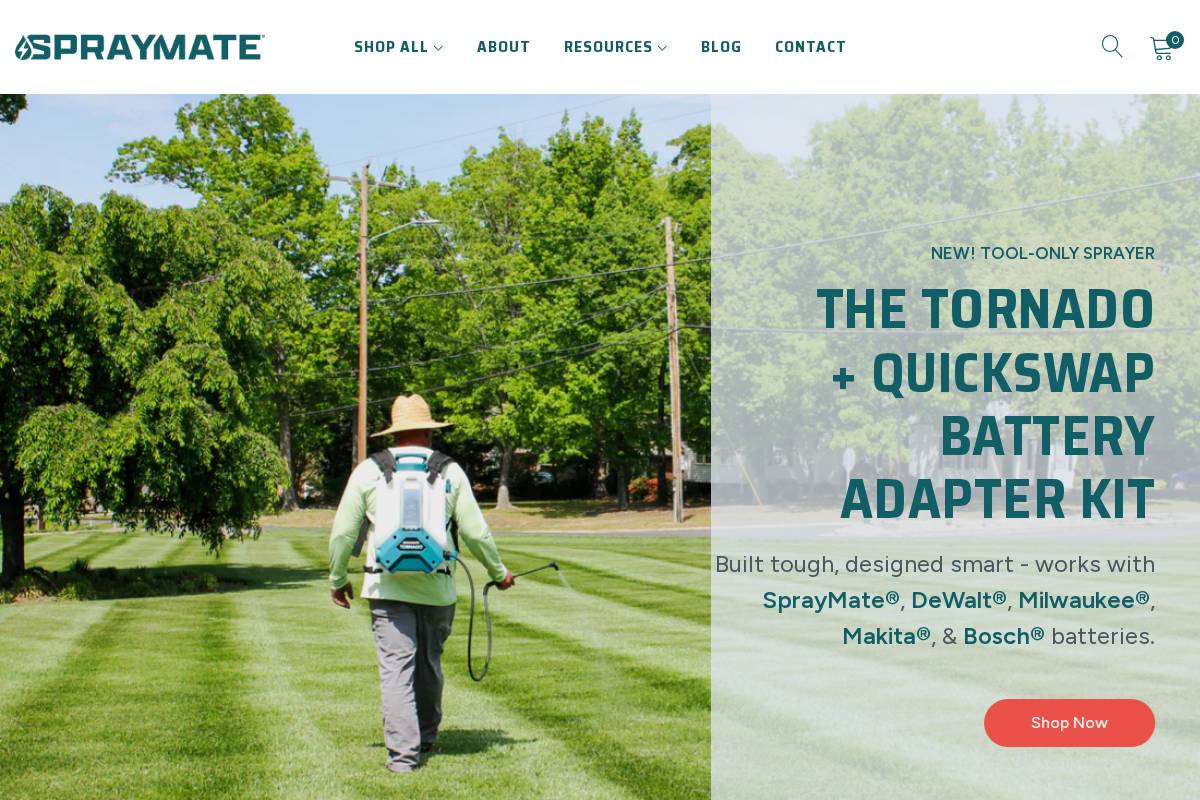 buyspraymate.com homepage screenshot