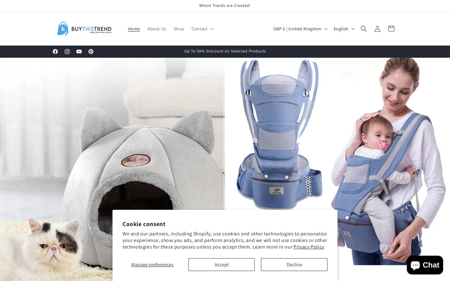buythistrend.com homepage screenshot