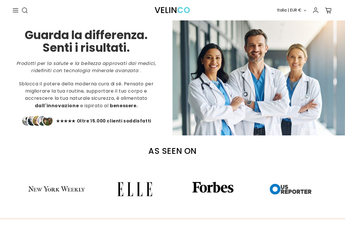 buyvelinco.com homepage screenshot