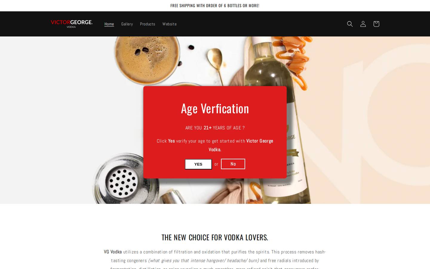 buyvictorgeorge.com homepage screenshot