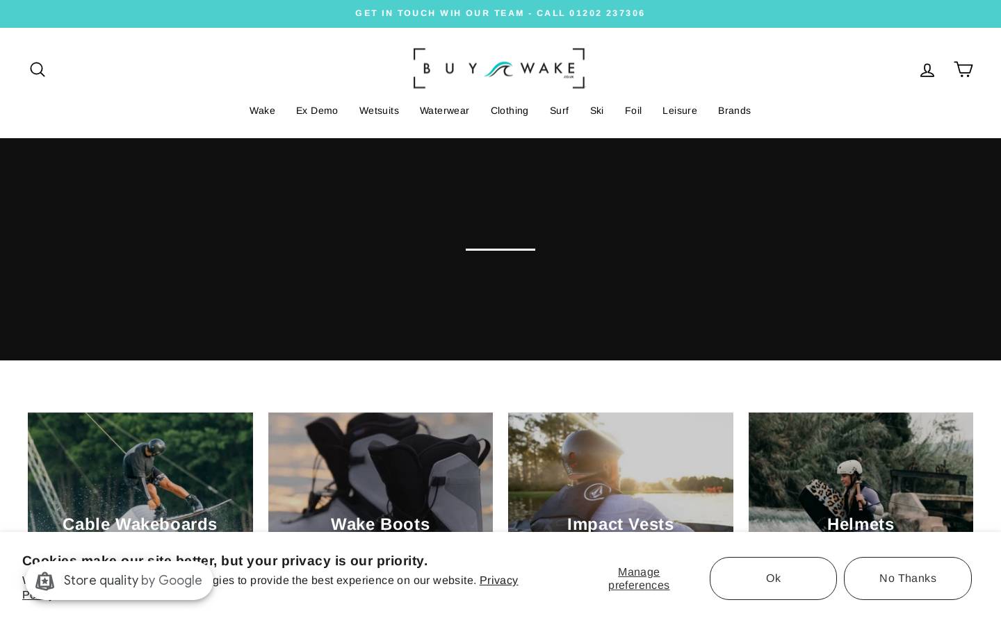 BuyWake UK homepage screenshot