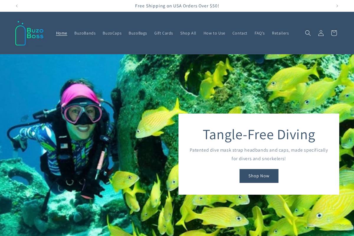 buzoboss.com homepage screenshot