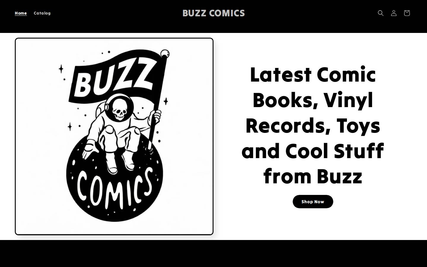 buzzcomics.shop homepage screenshot