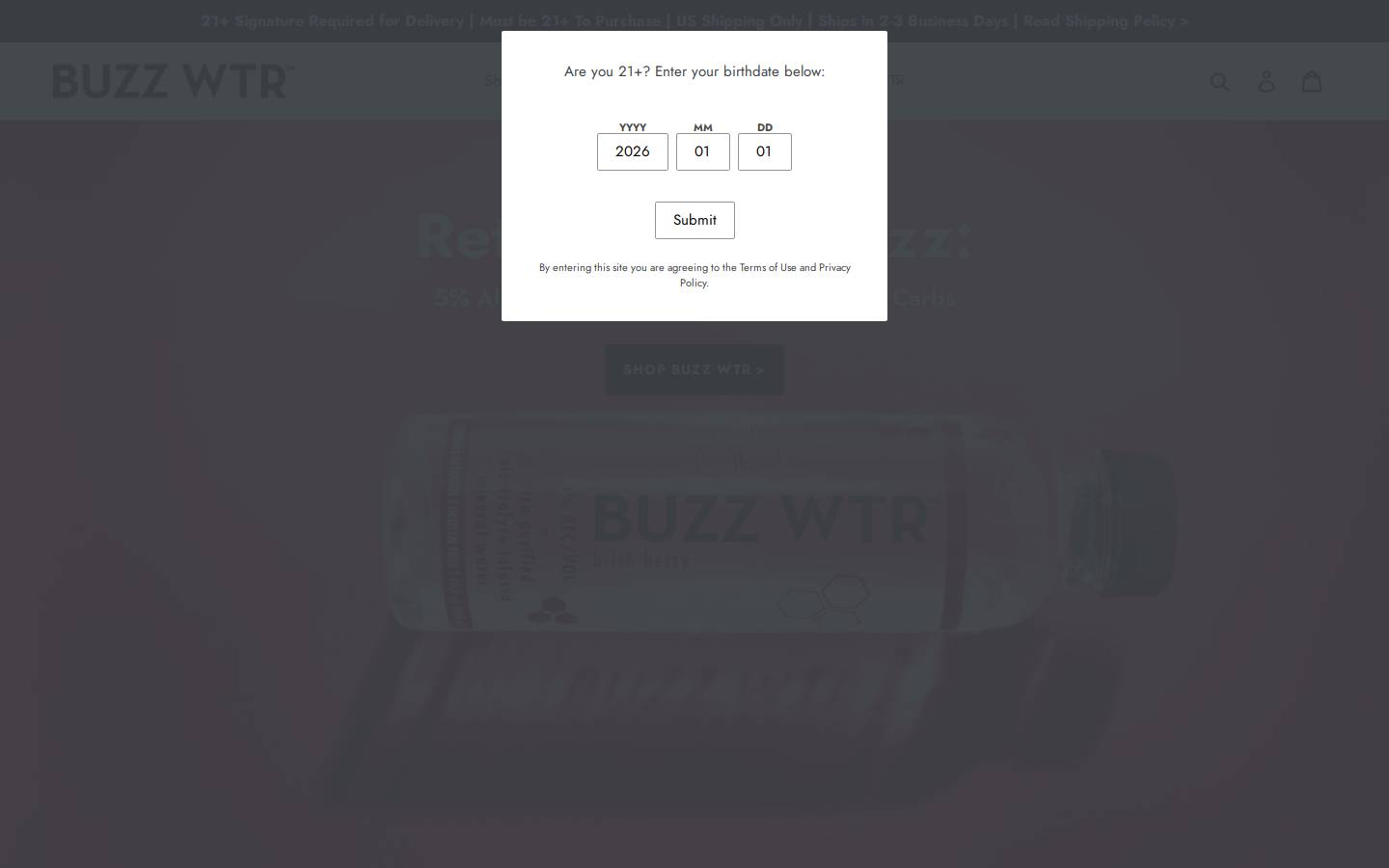 buzzwtr.com homepage screenshot