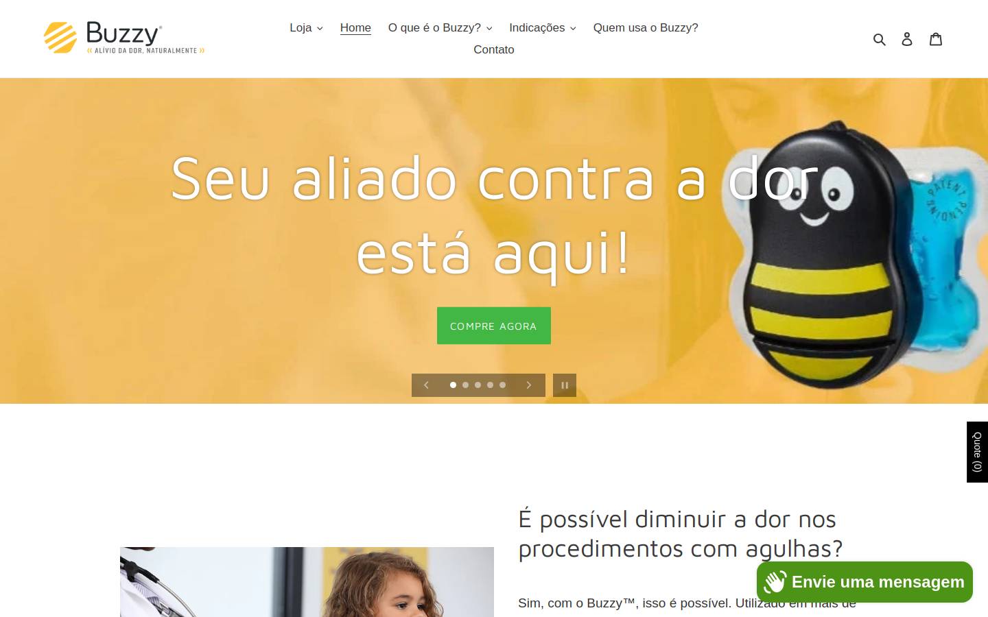 buzzy4shots.com.br homepage screenshot