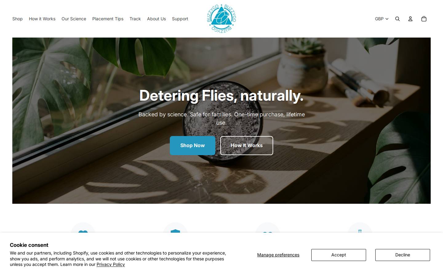 Buzzygo homepage screenshot