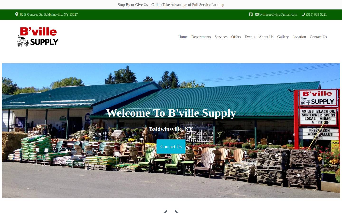 bvillesupplyinc.com homepage screenshot