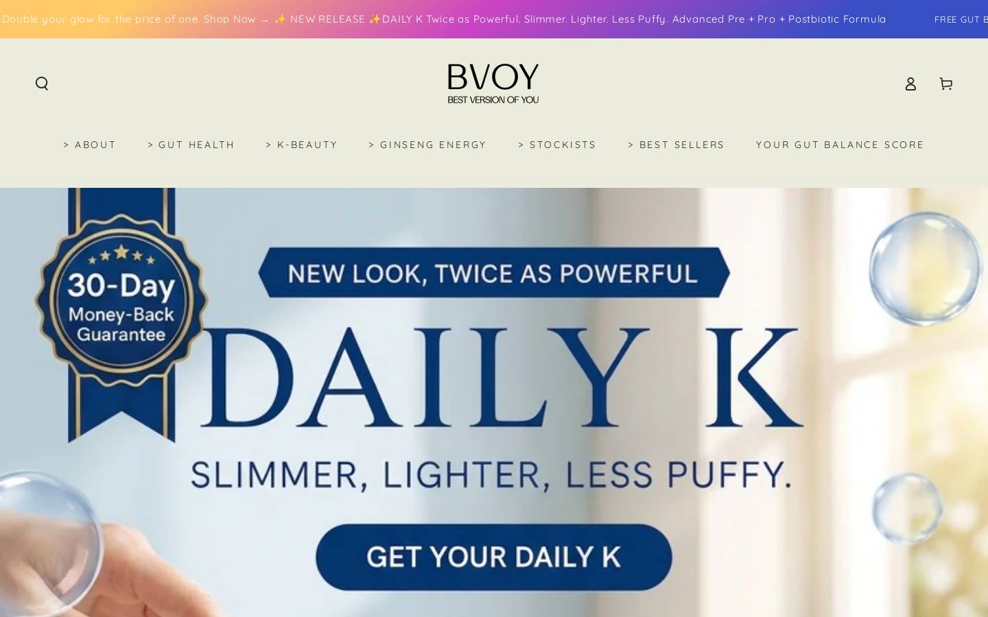 bvoy.com.au homepage screenshot