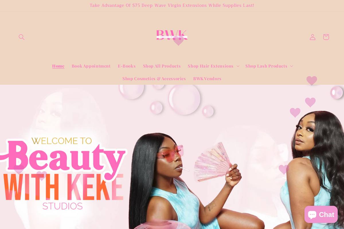 bwkeke.com homepage screenshot