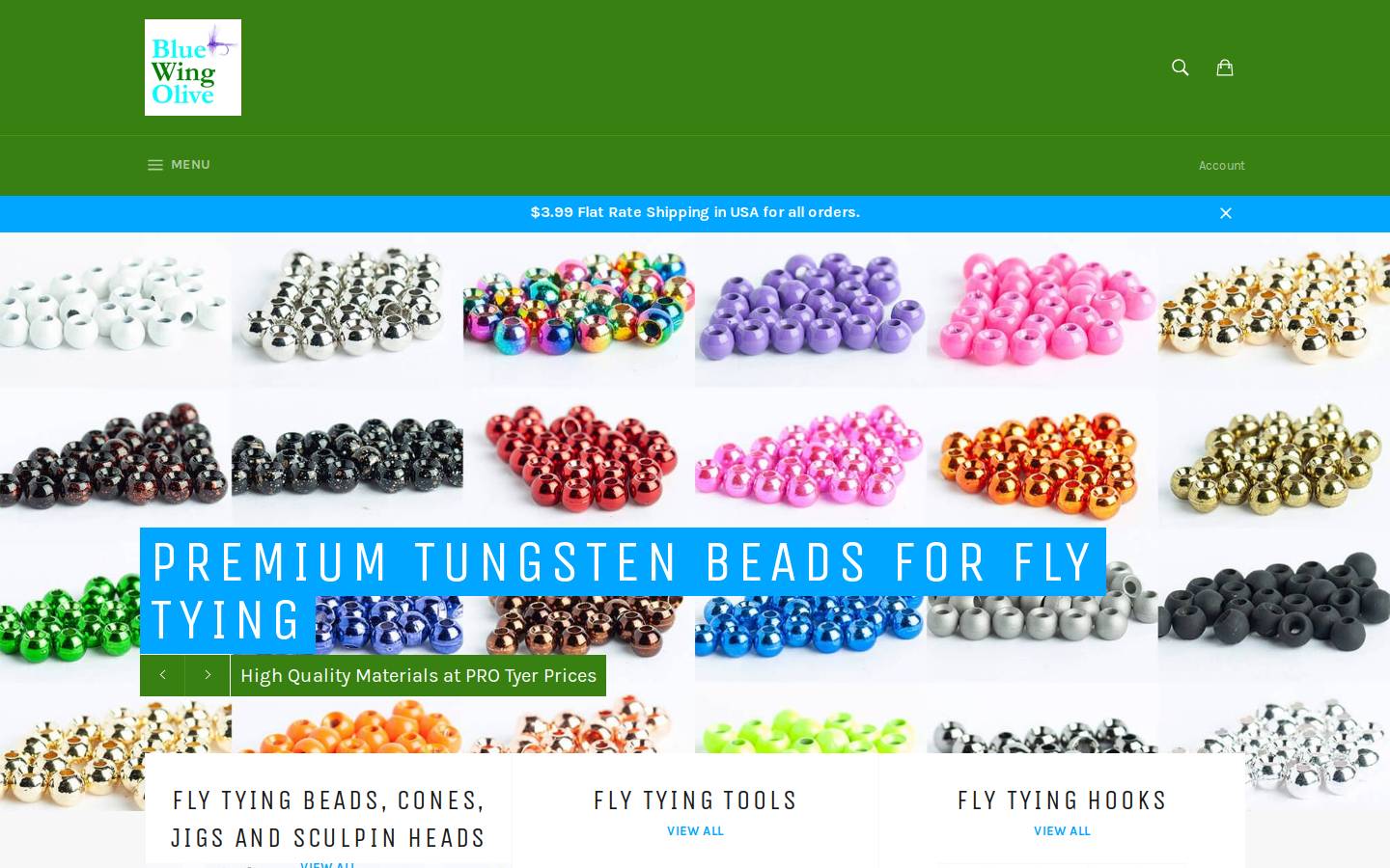bwoflyfishing.com homepage screenshot