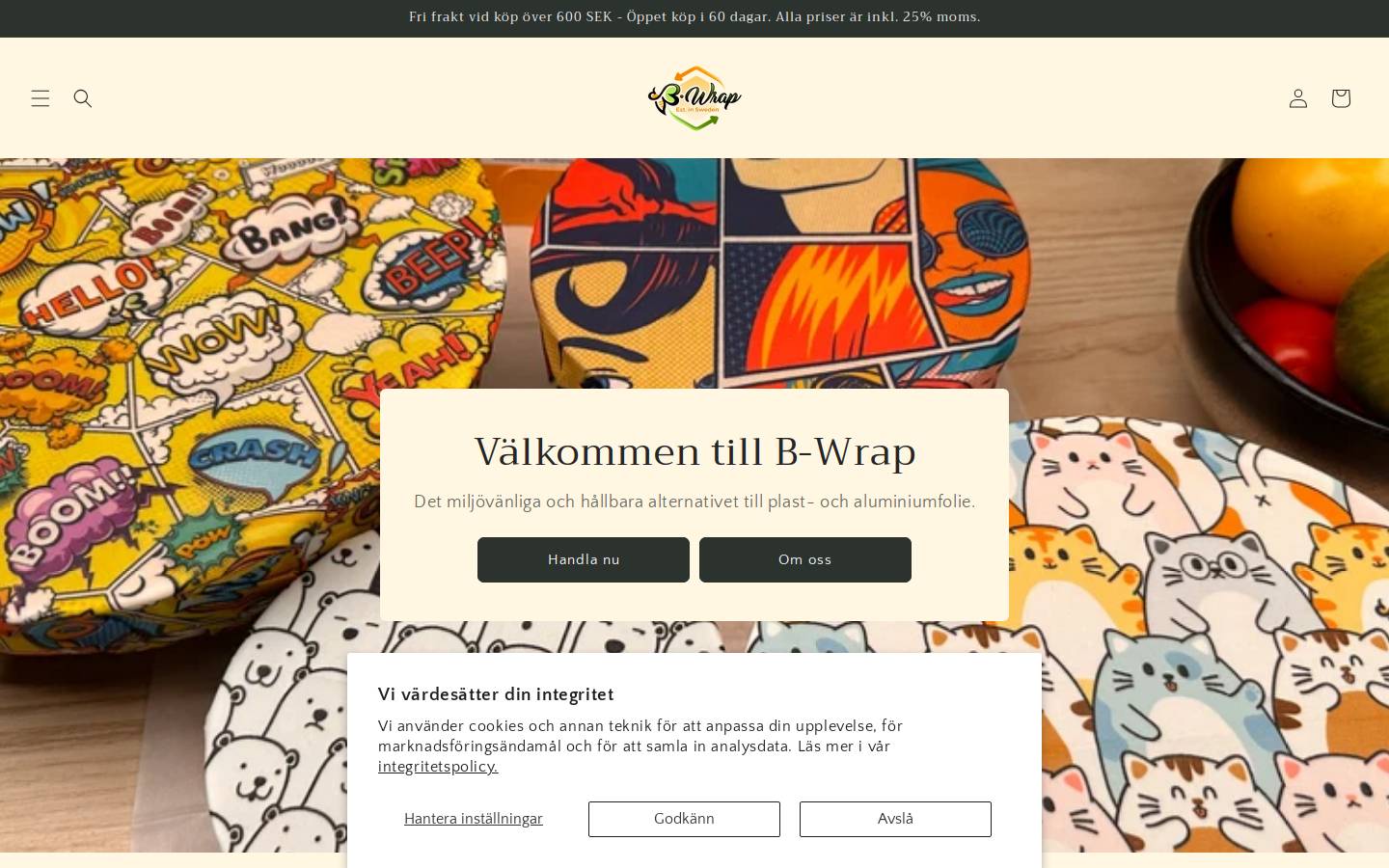 bwrap.se homepage screenshot