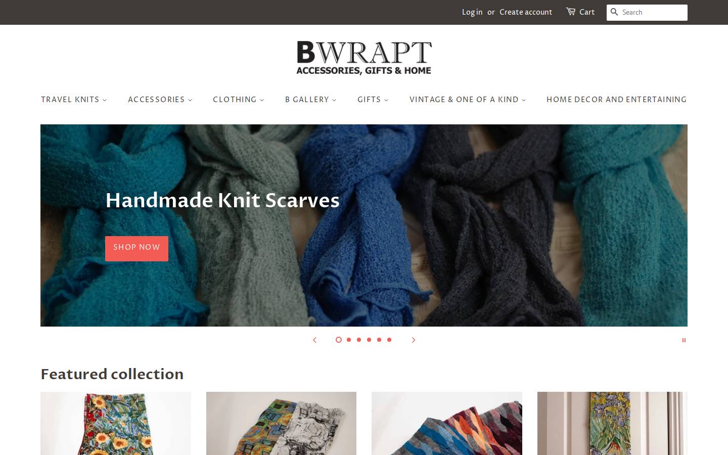 bwrapt.com homepage screenshot