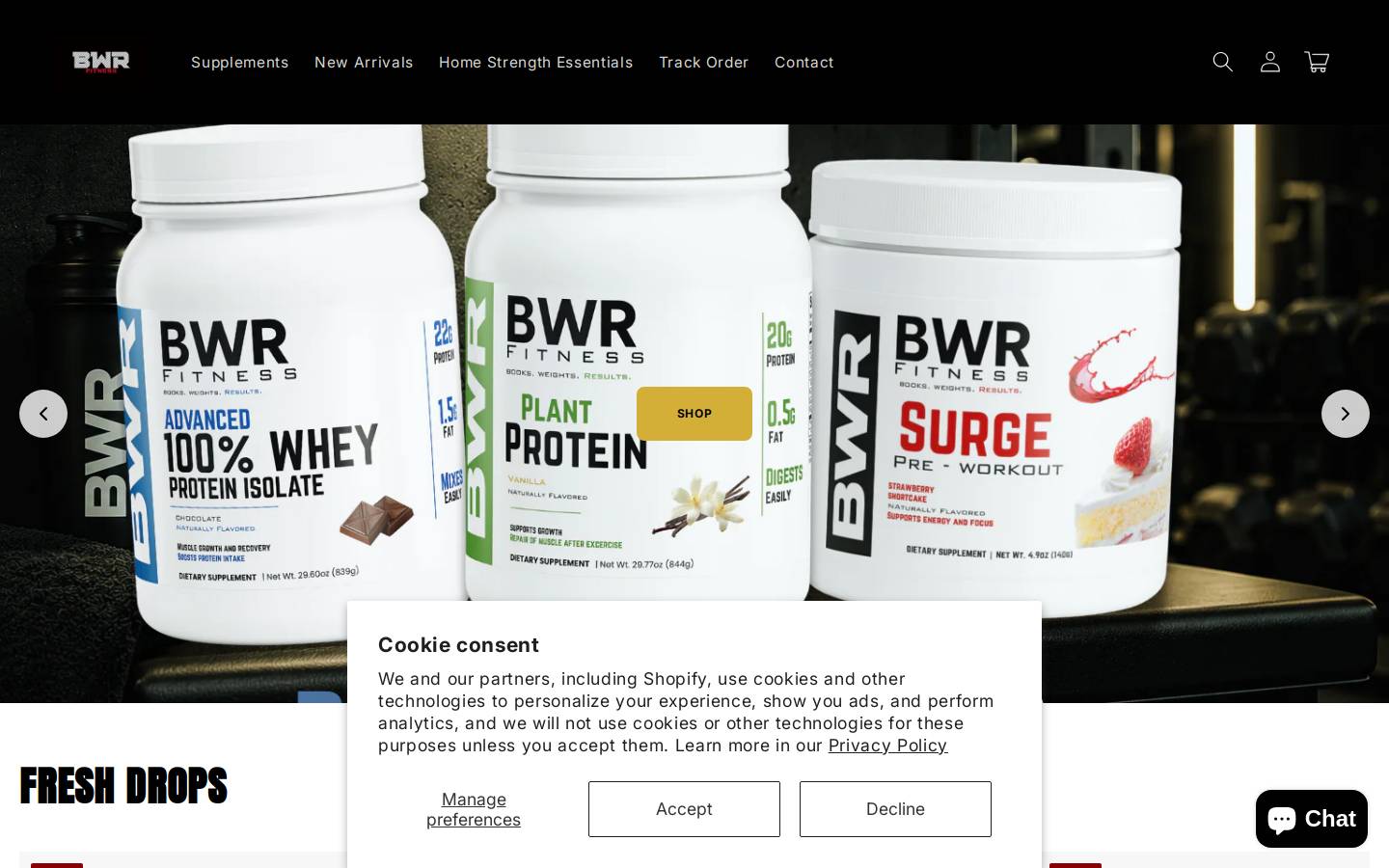 bwrfitness.com homepage screenshot