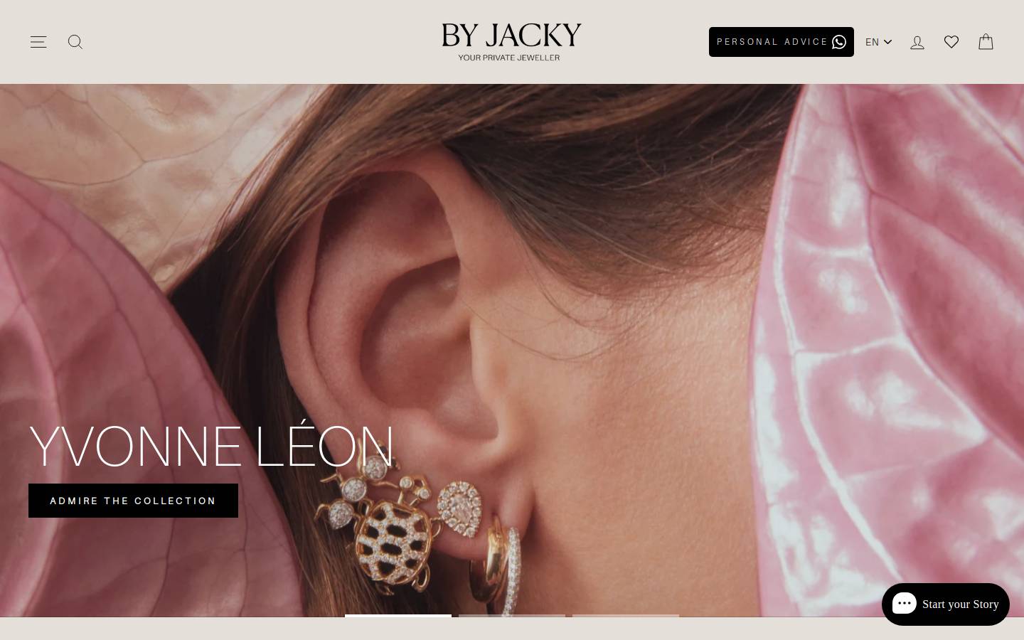 BY JACKY homepage screenshot