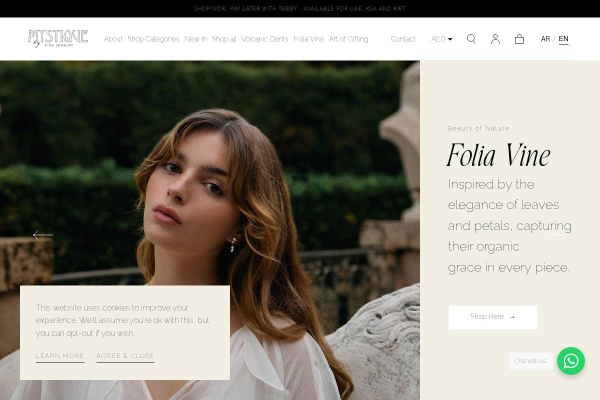 by-mystique.com homepage screenshot