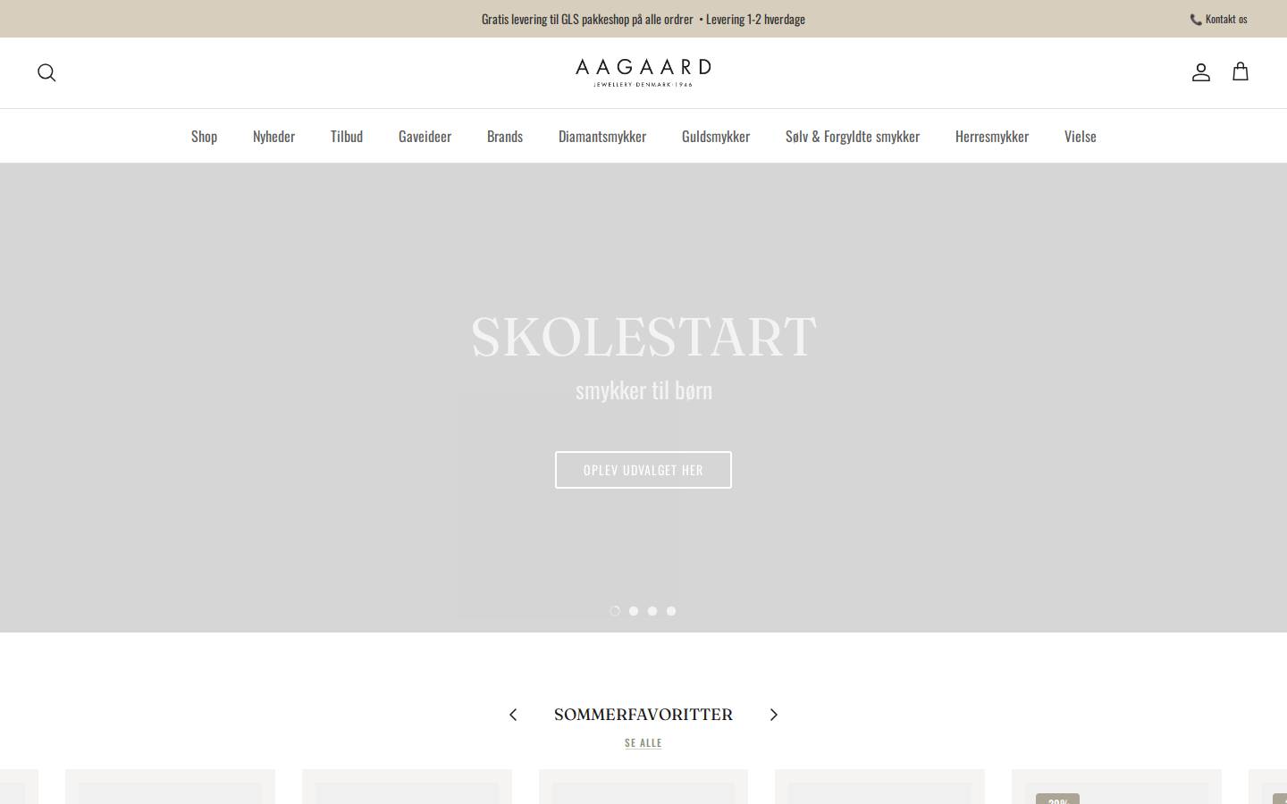 AAGAARD homepage screenshot